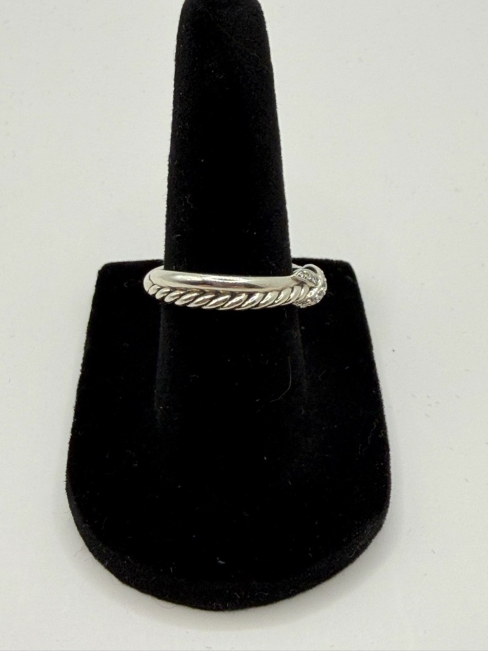 David Yurman Petite Diamond X Ring - Picture 7 of 11